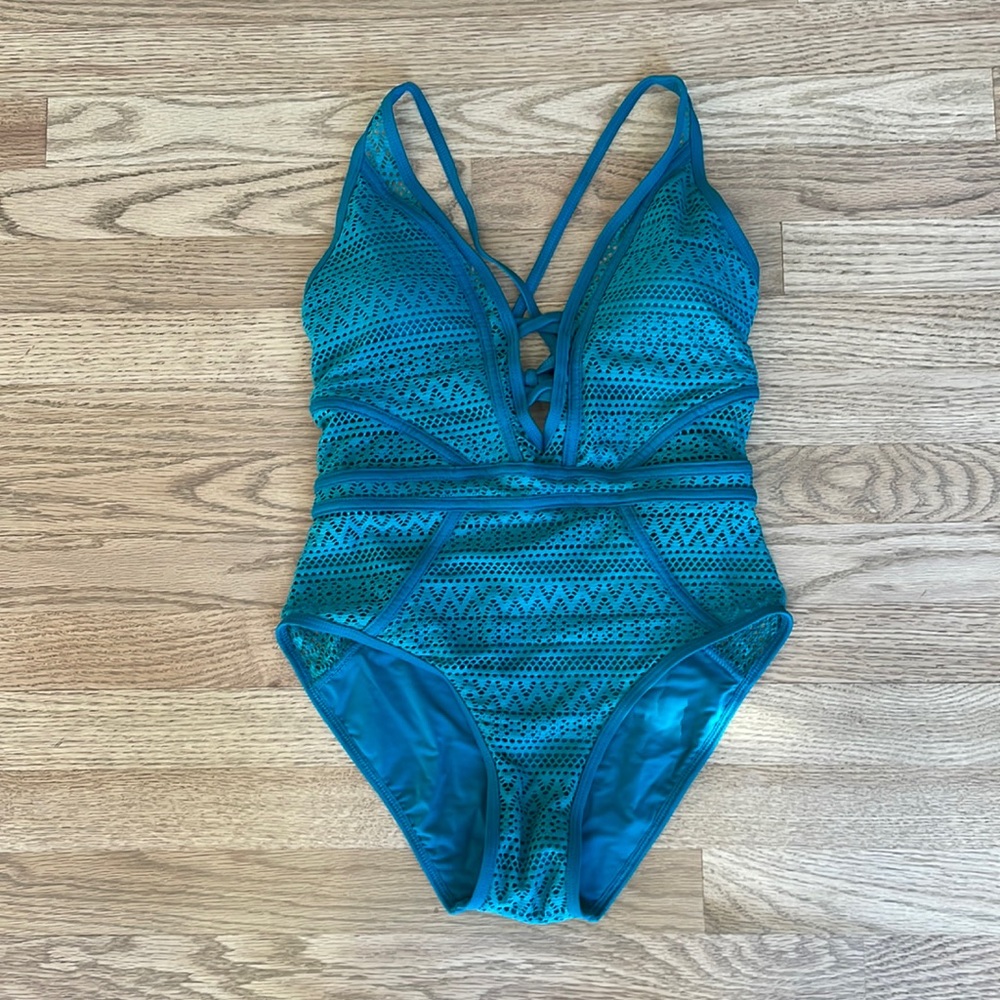 Women’s Crochet One Piece Swimsuit Small